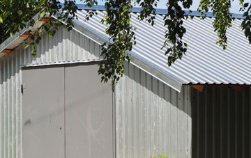 repairing Cefn Coch metal garage roofing